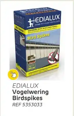Brico Edialux Vogelwering Birdspikes aanbieding
