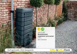 Brico Nature Wandmodel regenton antraciet aanbieding