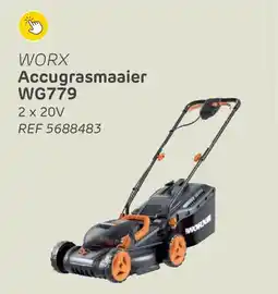 Brico Worx Accugrasmaaier WG779 aanbieding