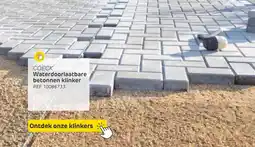 Brico Coeck Waterdoorlaatbare betonnen klinker aanbieding