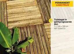 Brico Tuintegel in geïmpregneerde den aanbieding