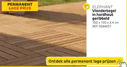 Brico Elephant vlondertegel in hardhout geribbeld aanbieding