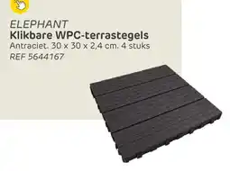 Brico Elephant Klikbare WPC terrastegels aanbieding