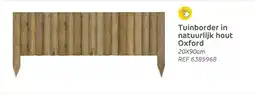 Brico Tuinborder in natuurlijk hout Oxford aanbieding