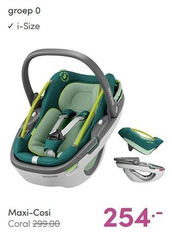 Baby & Tiener Maxi-cosi coral aanbieding