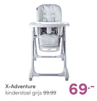Baby & Tiener X-adventure kinderstoel grijs aanbieding