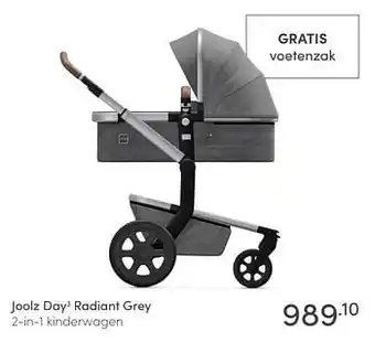 Baby & Tiener Joolz day 3 radiant grey 2-in-1 kinderwagen aanbieding