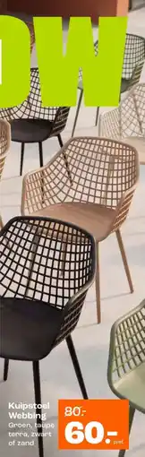 Kwantum Kuipstoel Webbing aanbieding