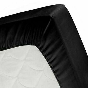 Leen Bakker Cinderella hoeslaken - zwart - 180x200 cm - Leen Bakker aanbieding
