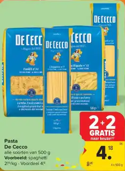 Carrefour Market Pasta De Cecco aanbieding
