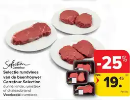 Carrefour Market Selectie rundvlees van de beenhouwer Carrefour Selection aanbieding