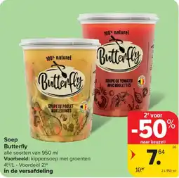 Carrefour Market Soep Butterfly aanbieding