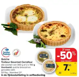 Carrefour Market Quiche traiteur gourmet carrefour aanbieding