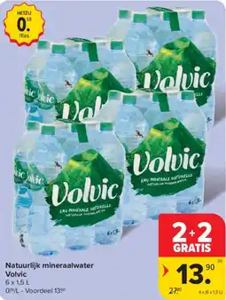 Carrefour Market Natuurlijk mineraalwater volvic aanbieding