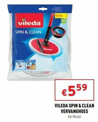 Trafic Vileda spin + clean vervanghoes aanbieding