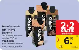 Carrefour Market Proteïnedrank UHT HiPro Danone aanbieding