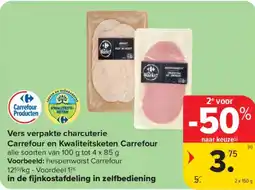 Carrefour Market Vers verpakte charcuterie carrefour en kwaliteitsketen carrefour aanbieding