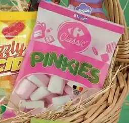 Carrefour Market Paashaas milka snoep mandje milka en toblerone voor pasen aanbieding