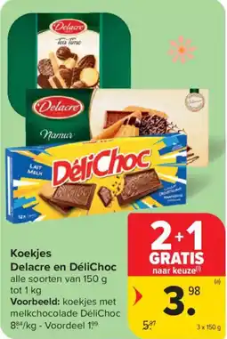 Carrefour Market Koekjes Delacre en DéliChoc aanbieding