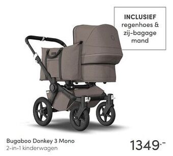 Baby & Tiener Bugaboo donkey 3 mono 2-in-1 kinderwagen aanbieding