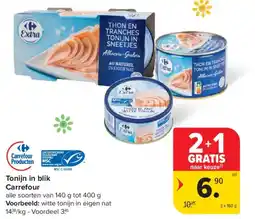 Carrefour Market Tonijn in blik carrefour aanbieding
