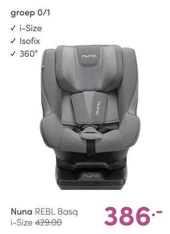 Baby & Tiener Nuna rebl basq i-size aanbieding