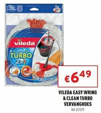 Trafic Vileda easy wring + clean turbo vervanghoes aanbieding