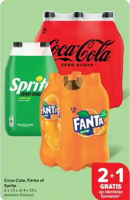 Carrefour Market Coca-Cola FANTA of Sprite aanbieding