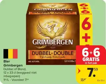 Carrefour Market Bier Grimbergen aanbieding