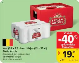 Carrefour Market Krat en blikjes aanbieding