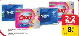 Carrefour Market Keukenpapier okay en zakdoeken tempo aanbieding