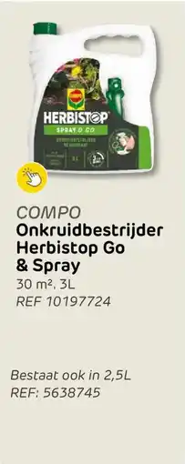 Brico Compo onkruidbestrijder herbistop go & spray aanbieding