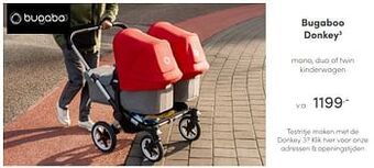 Baby & Tiener Bugaboo donkey3 mono, duo of twin kinderwagen aanbieding