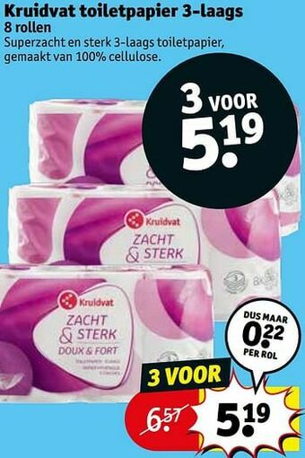 Kruidvat Kruidvat toiletpapier aanbieding
