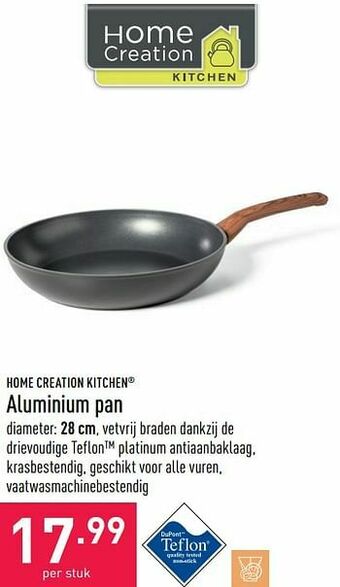 ALDI Aluminium pan aanbieding