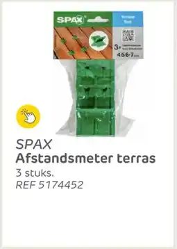 Brico Spax afstandsmeter terras aanbieding