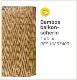 Brico Bamboe balkon- scherm aanbieding