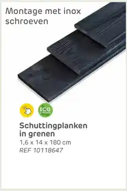 Brico Schuttingplanken in grenen aanbieding