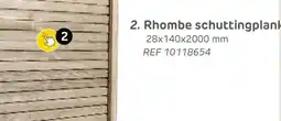 Brico Rhombe schuttingplank aanbieding