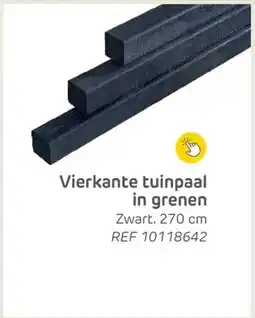 Brico Vierkante tuinpaal in grenen aanbieding