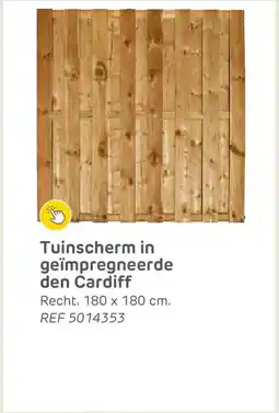 Brico Tuinscherm in geïmpregneerde den cardiff aanbieding