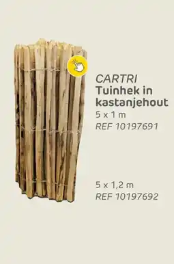 Brico Cartri tuinhek in kastanjehout aanbieding