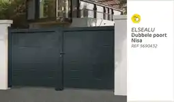 Brico Elsealu dubbele poort nisa aanbieding