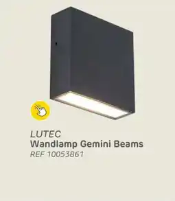 Brico Lutec wandlamp gemini beams aanbieding