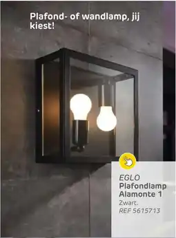 Brico Eglo plafondlamp alamonte 1 aanbieding