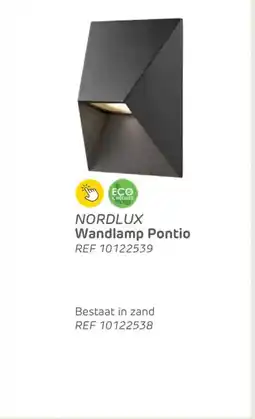Brico Nordlux wandlamp pontio aanbieding