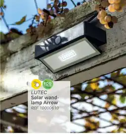 Brico Lutec solar wand- lamp arrow aanbieding