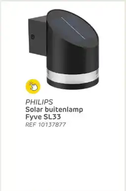Brico Philips Solar buitenlamp Fyve SL33 aanbieding