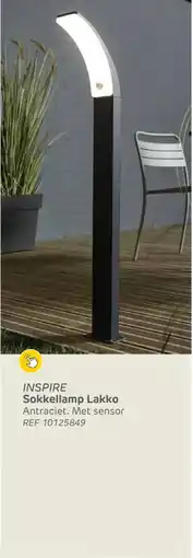 Brico Inspire sokkellamp lakko aanbieding