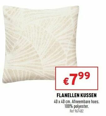 Flanellen kussen
